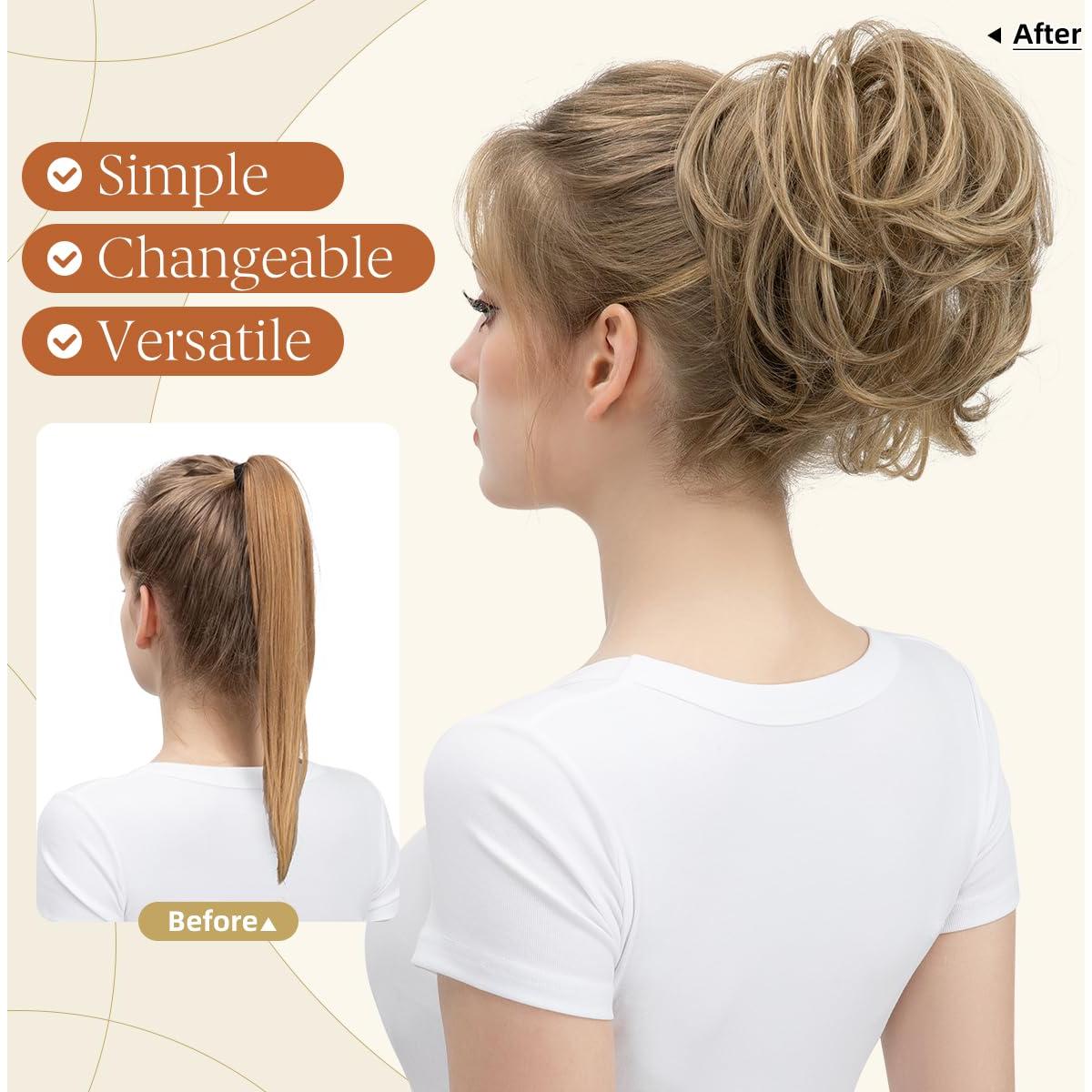 Clip de Garra para Coleta y Moño Desordenado Arena