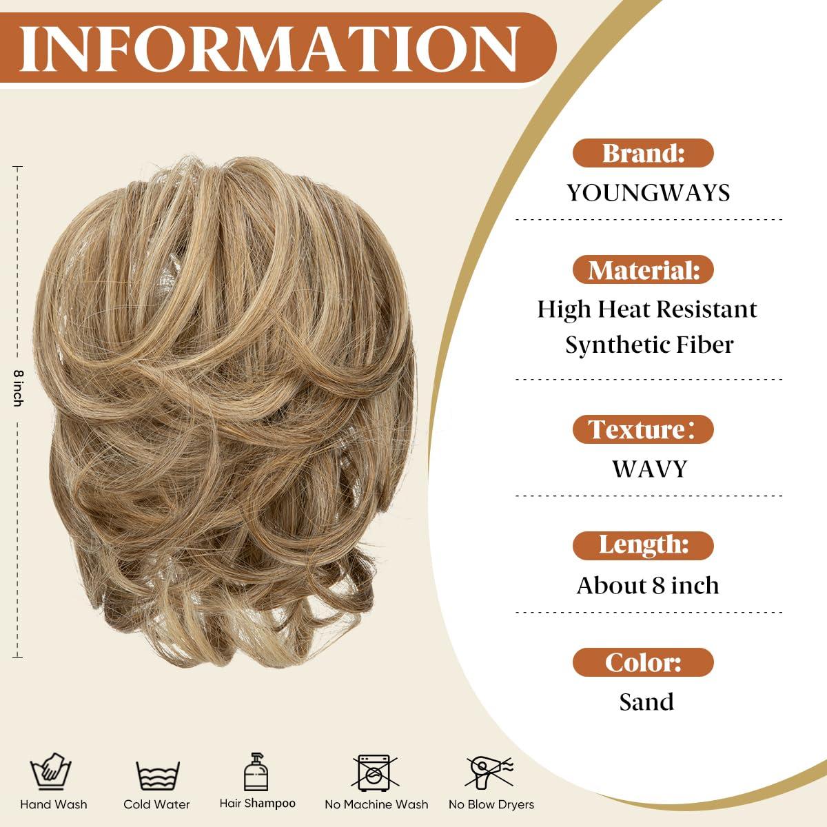 Clip de Garra para Coleta y Moño Desordenado Arena