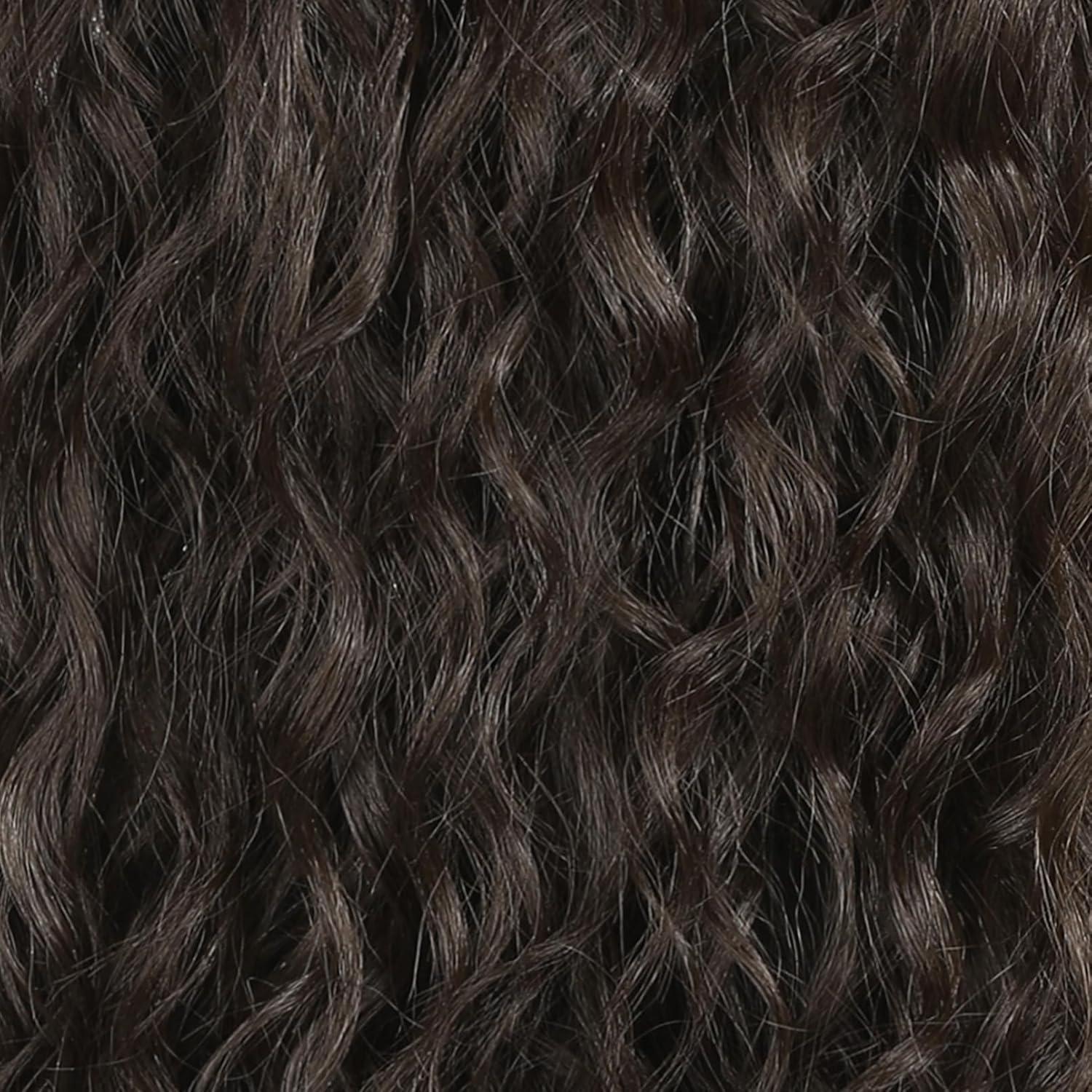 Extensión de Cola de Caballo Rizada SEIKEA 66 cm Clip Garra Negro Marrón