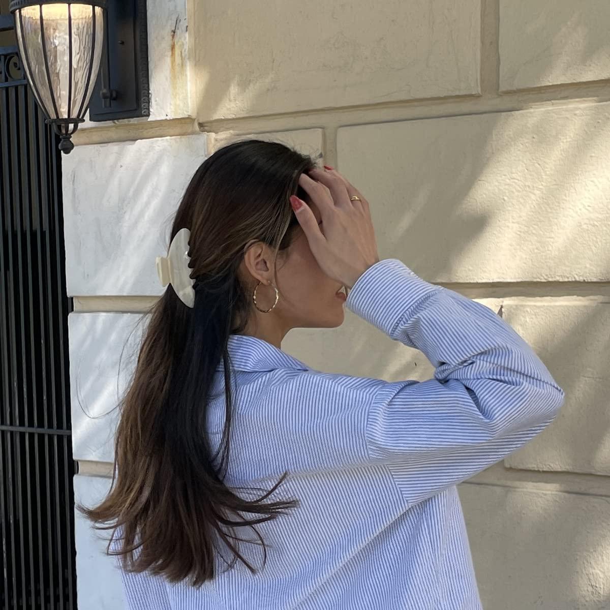 Garras de Pelo Duraderas Hana Mia 10.16 cm Crema para Cabello Grueso