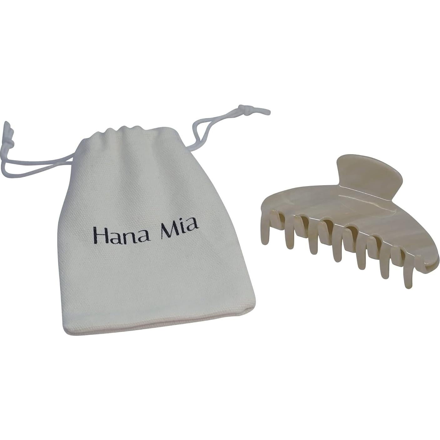 Garras de Pelo Duraderas Hana Mia 10.16 cm Crema para Cabello Grueso