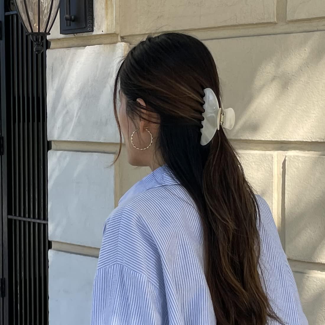 Garras de Pelo Duraderas Hana Mia 10.16 cm Crema para Cabello Grueso