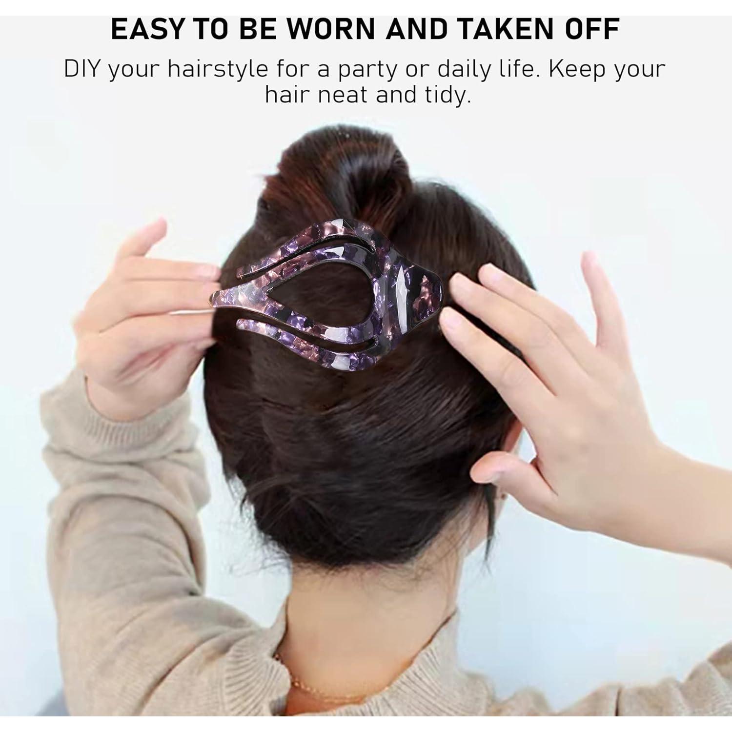 3 Pinzas para el Cabello Mistofu Concorde Francesa Antideslizantes