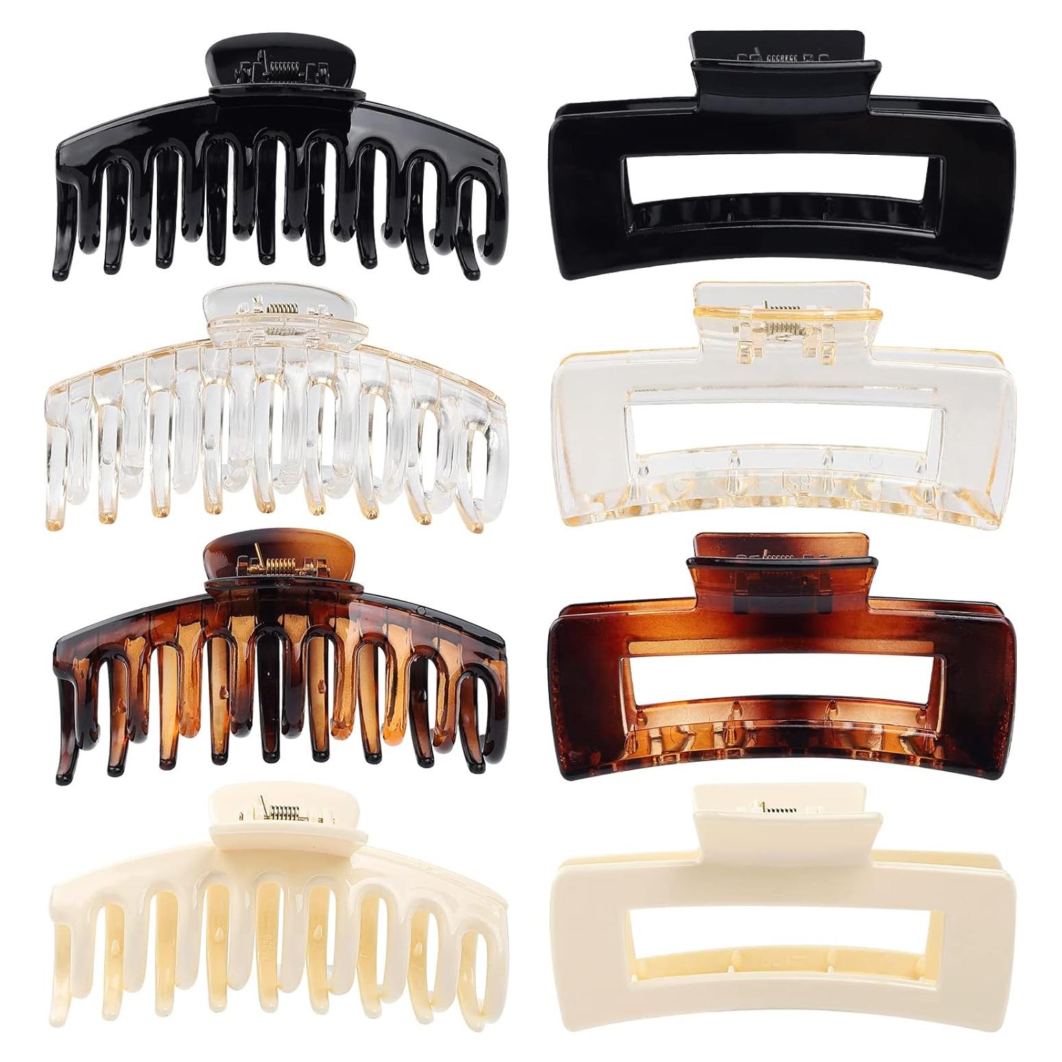 Clip de Garra para Cabello Laxizar 10.9 cm 8 Piezas