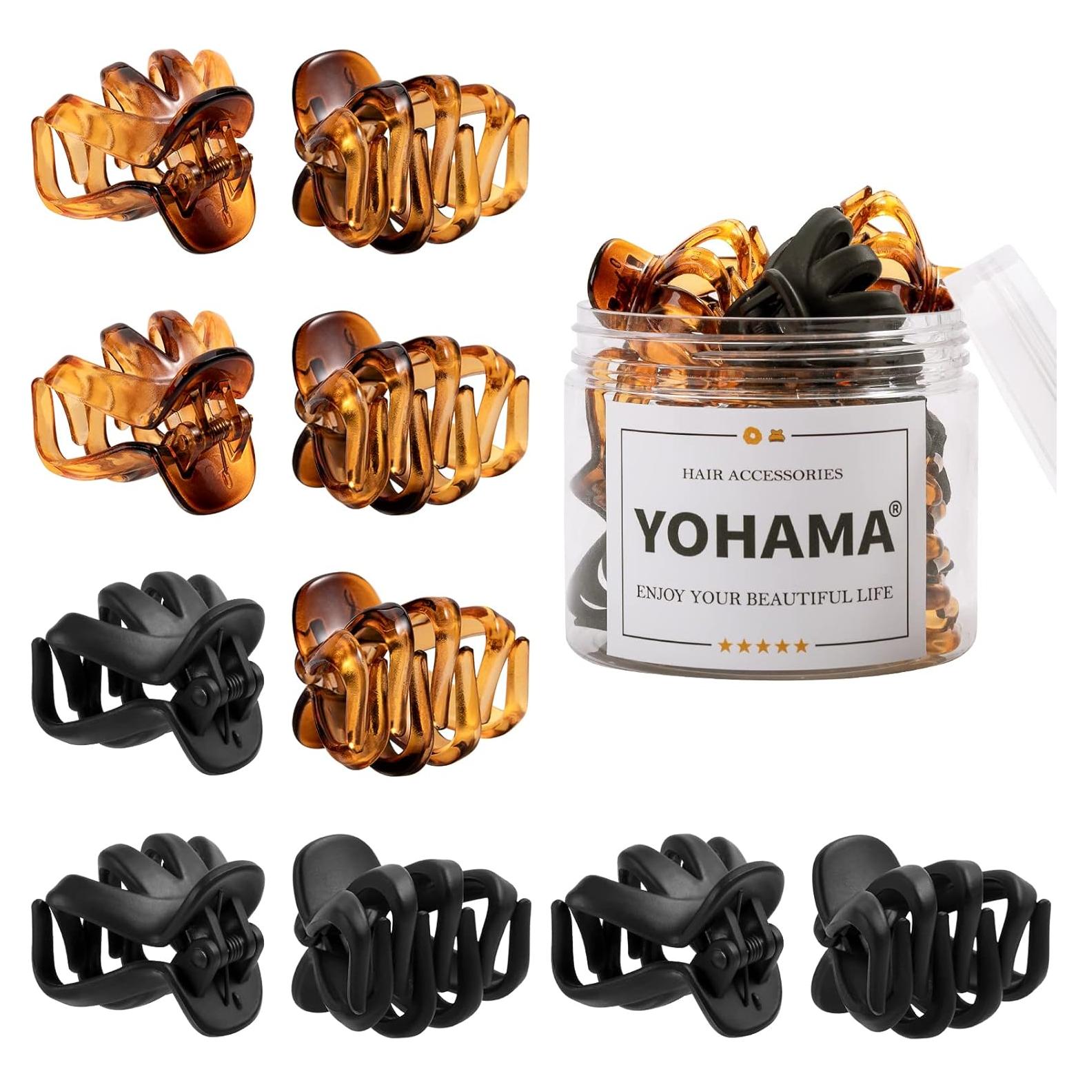 Clips para Cabello Medianos YOHAMA 10 Piezas 4cm Duraderos