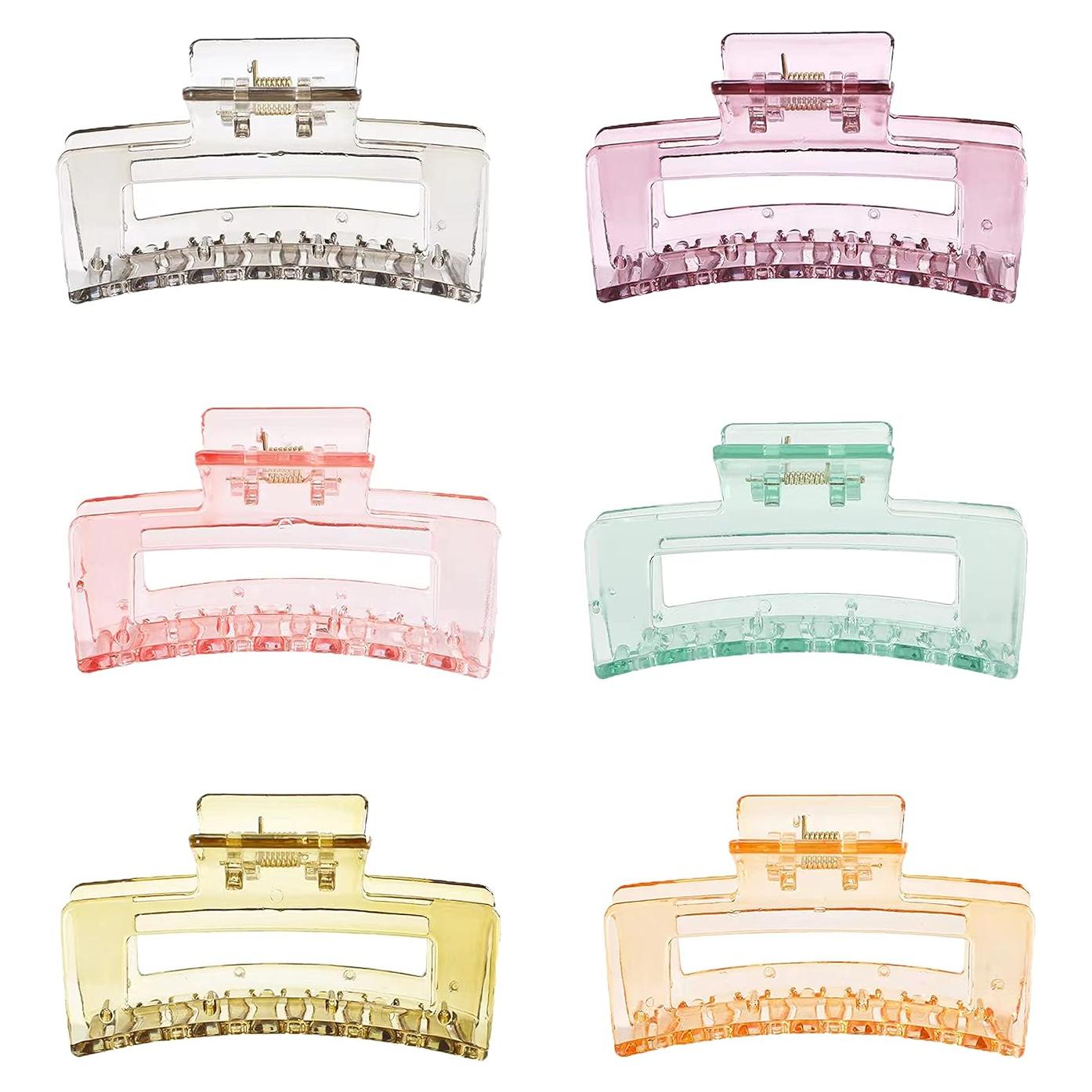 Clip de Pelo de Gelatina CHAOBANG - 6 Piezas, Fuerte Sujeción