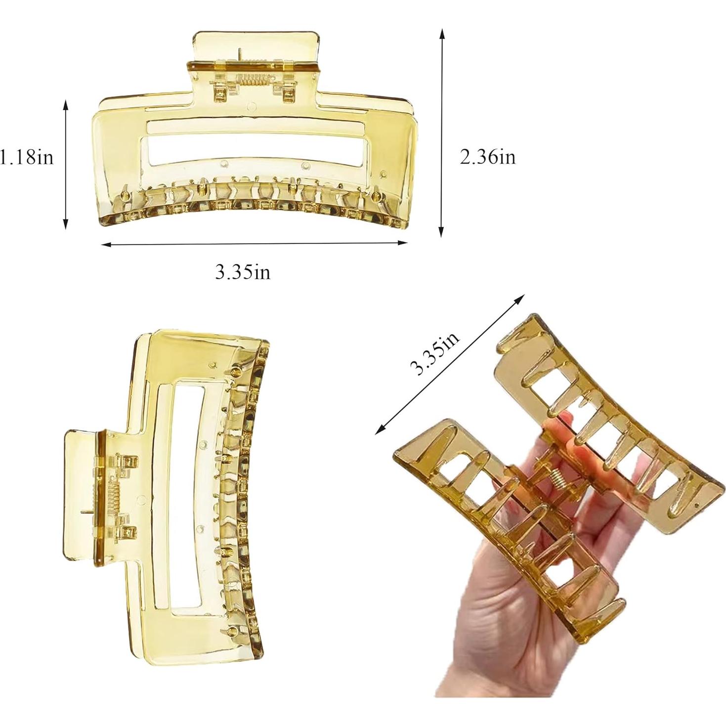 Clip de Pelo de Gelatina CHAOBANG - 6 Piezas, Fuerte Sujeción