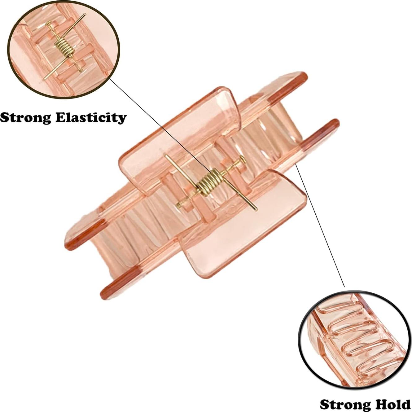 Clip de Pelo de Gelatina CHAOBANG - 6 Piezas, Fuerte Sujeción