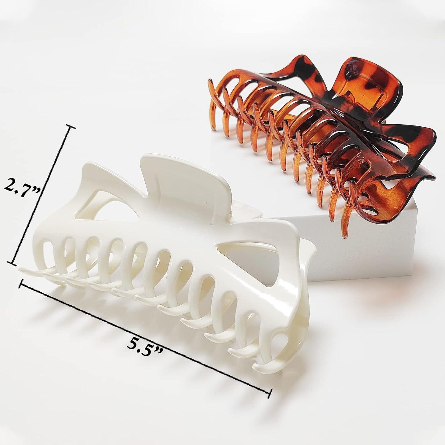 Clips de Garra Grandes LILIEBE 5.5" para Cabello Grueso 4pcs