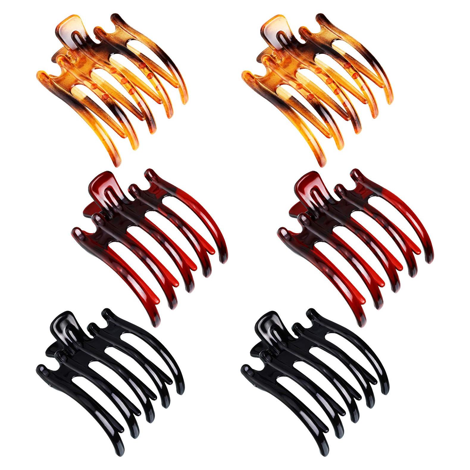 Clips de Pelo Antideslizantes Syhood - 6 Piezas en 3 Colores