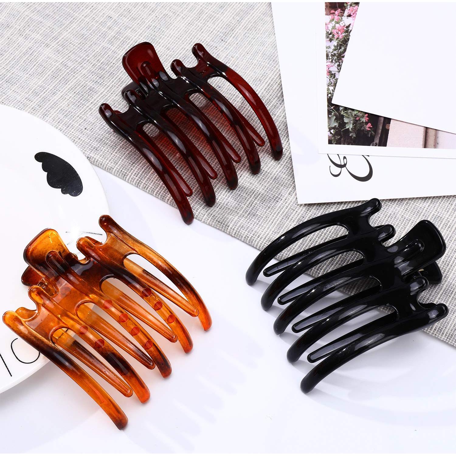 Clips de Pelo Antideslizantes Syhood - 6 Piezas en 3 Colores