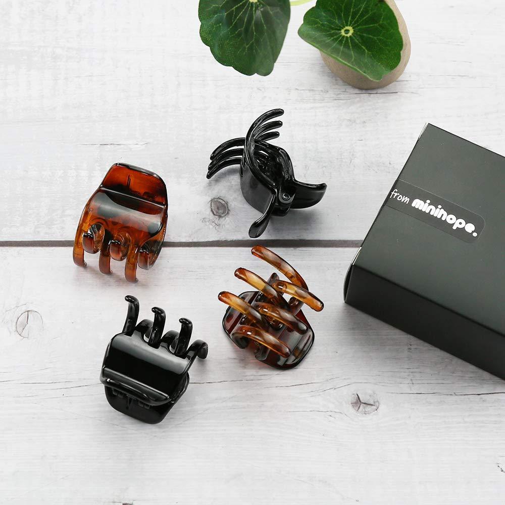 Minihope Clips de Garra Medianos para Cabello - 4 Piezas