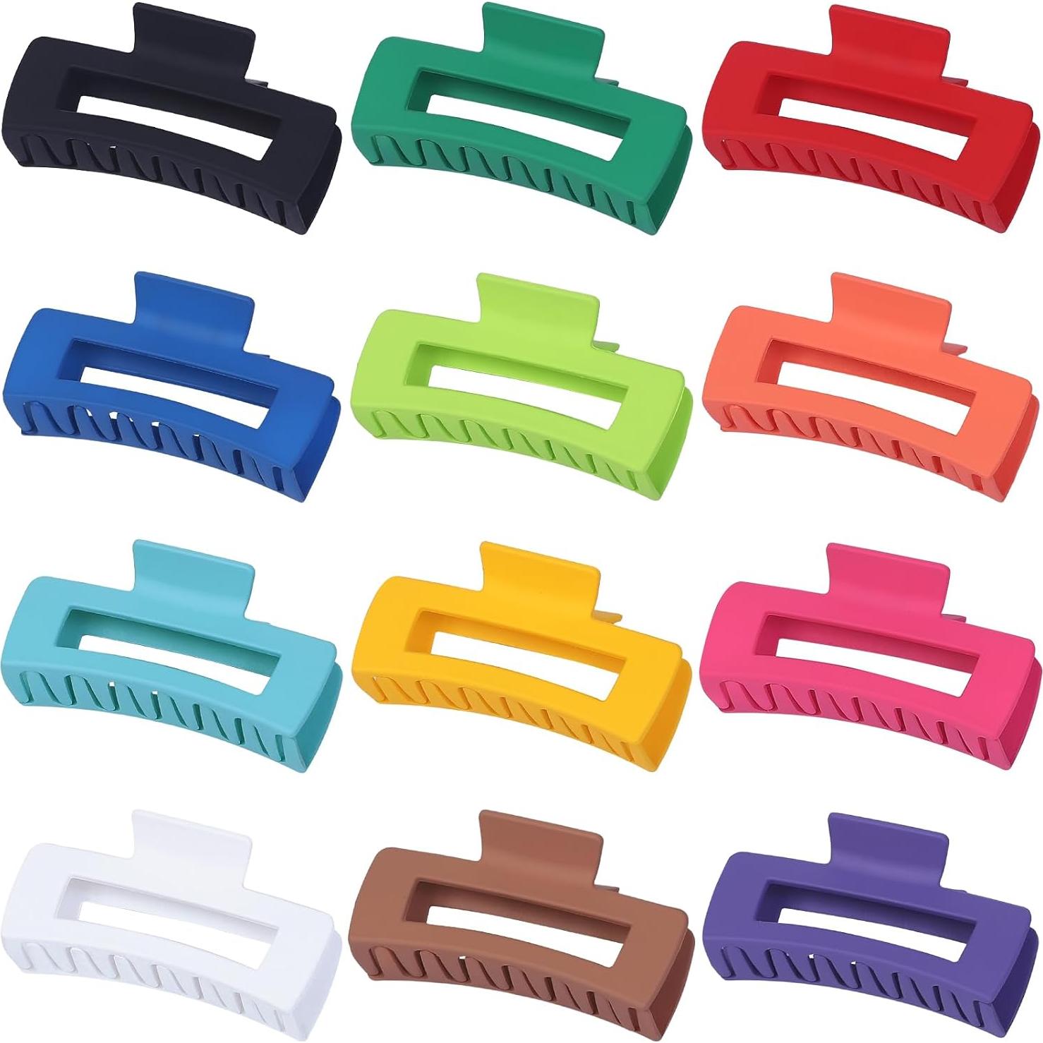 Pinzas Jumbo para Cabello Grueso Sisiaipu - 12 Piezas 10.41 cm