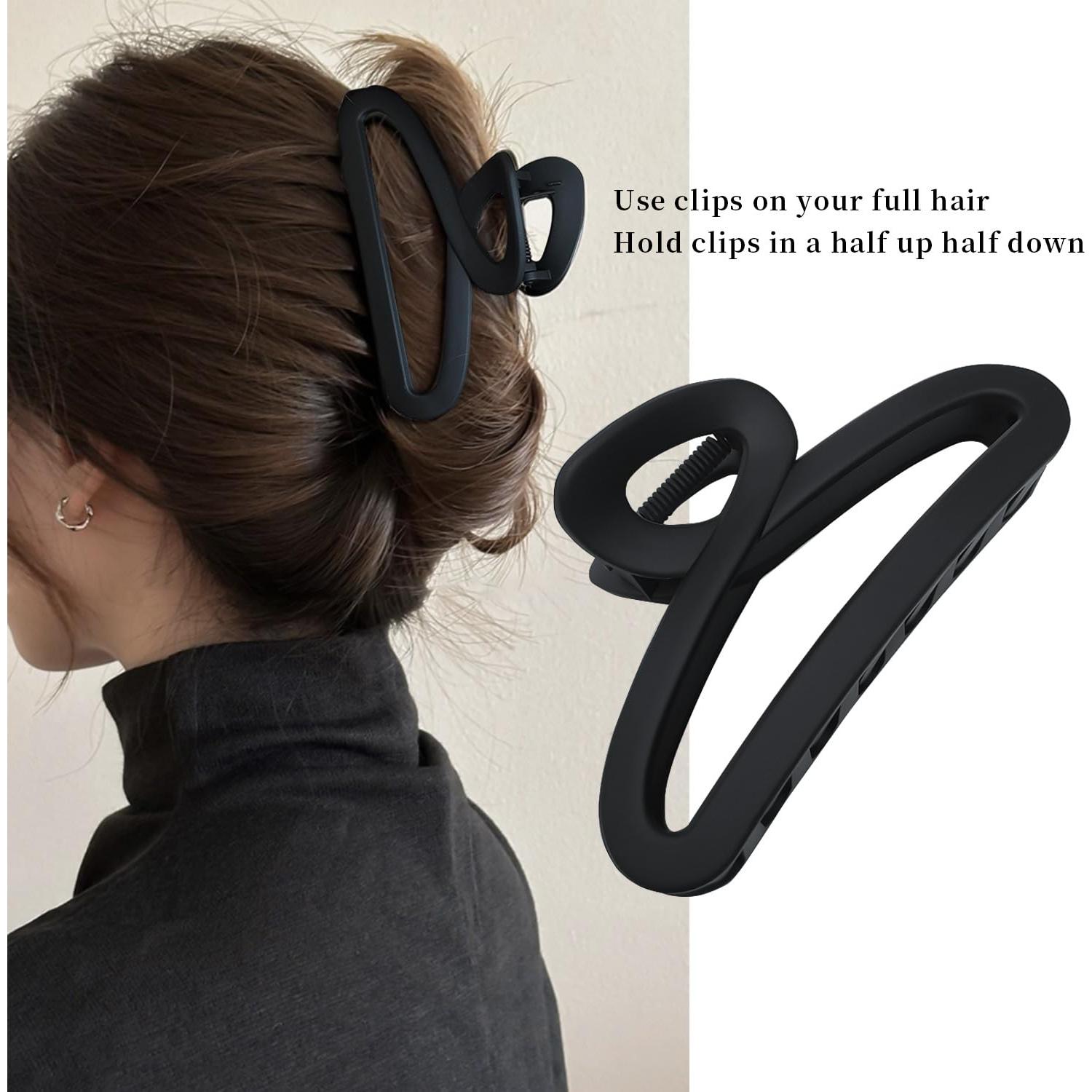 Pinzas para el cabello Nalodu irrompibles 10.9 cm antideslizantes - Paquete de 2