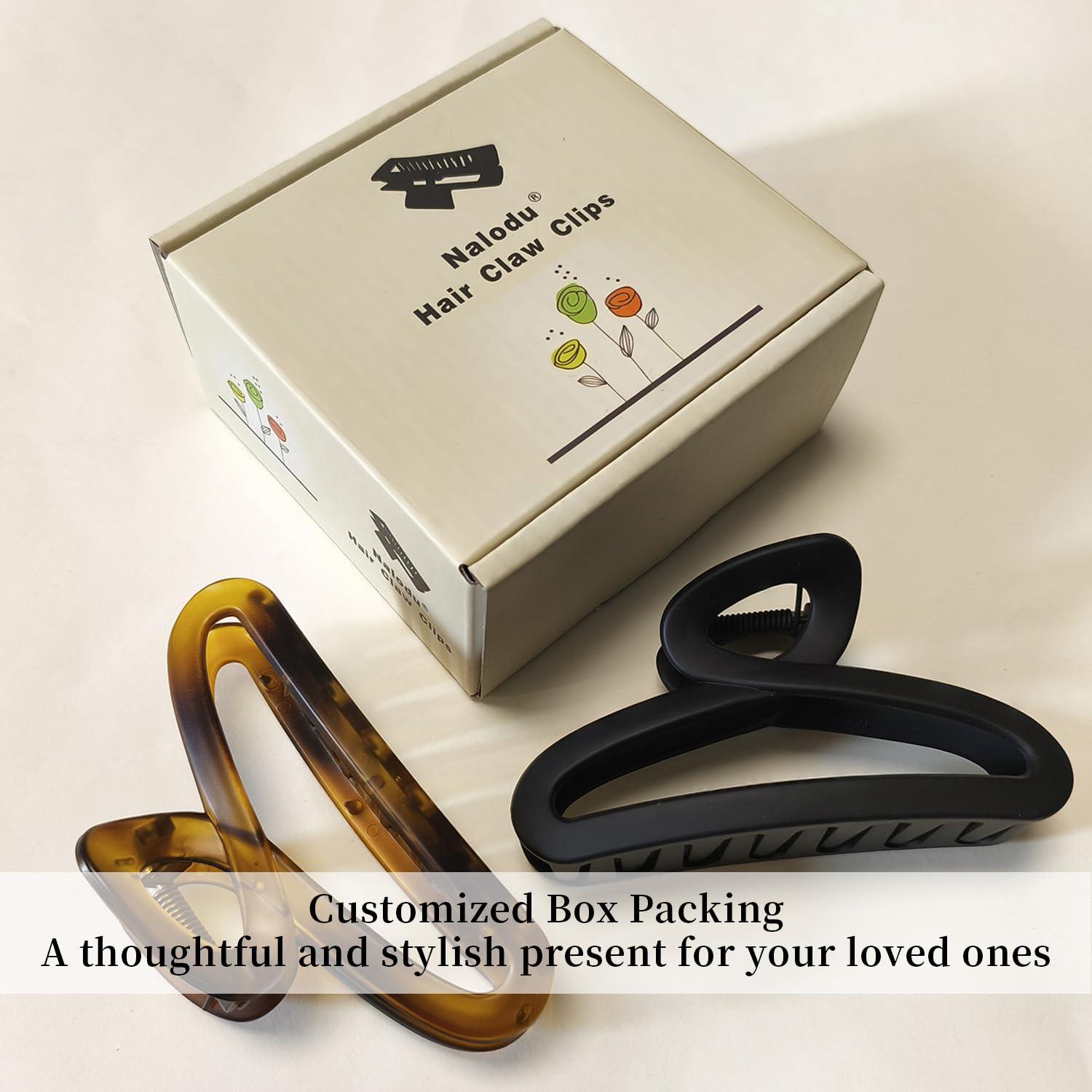 Pinzas para el cabello Nalodu irrompibles 10.9 cm antideslizantes - Paquete de 2