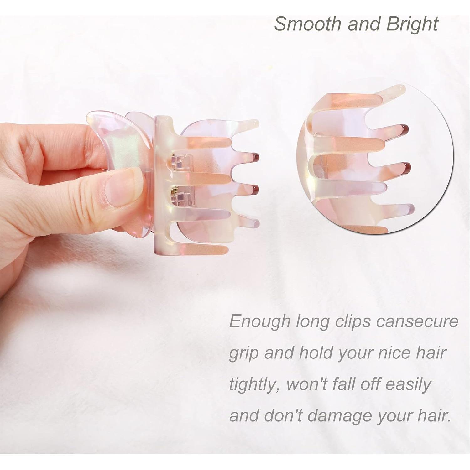 Garras de cabello mariposa NAISIER 6 Pcs caparazón tortuga