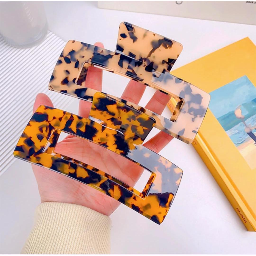 Clips de Garra para Cabello Textention - Diseño Francés 10.5x5.5cm