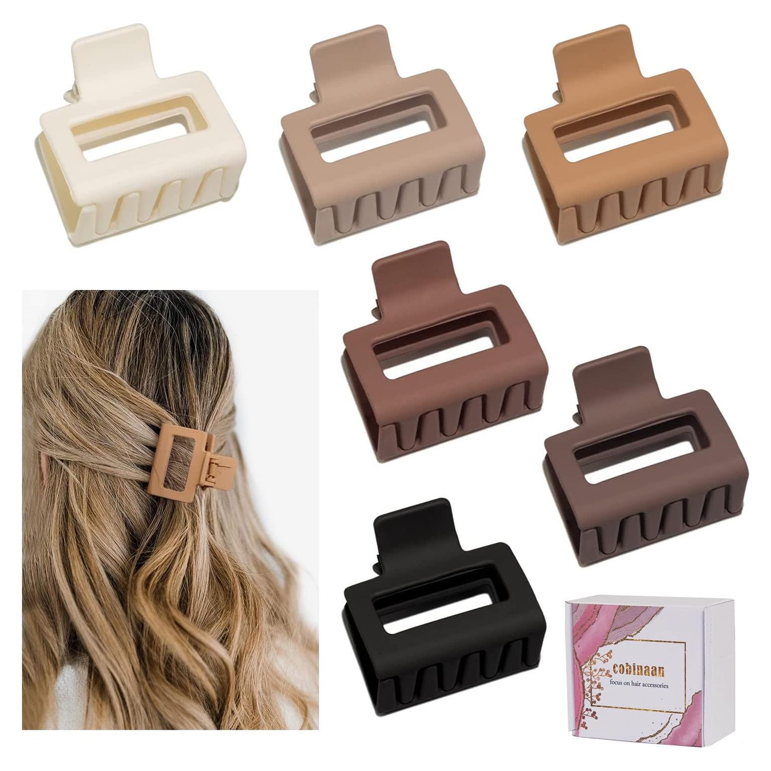 Clips de Garra Medianos para Cabello Cobinaan - 6 Colores