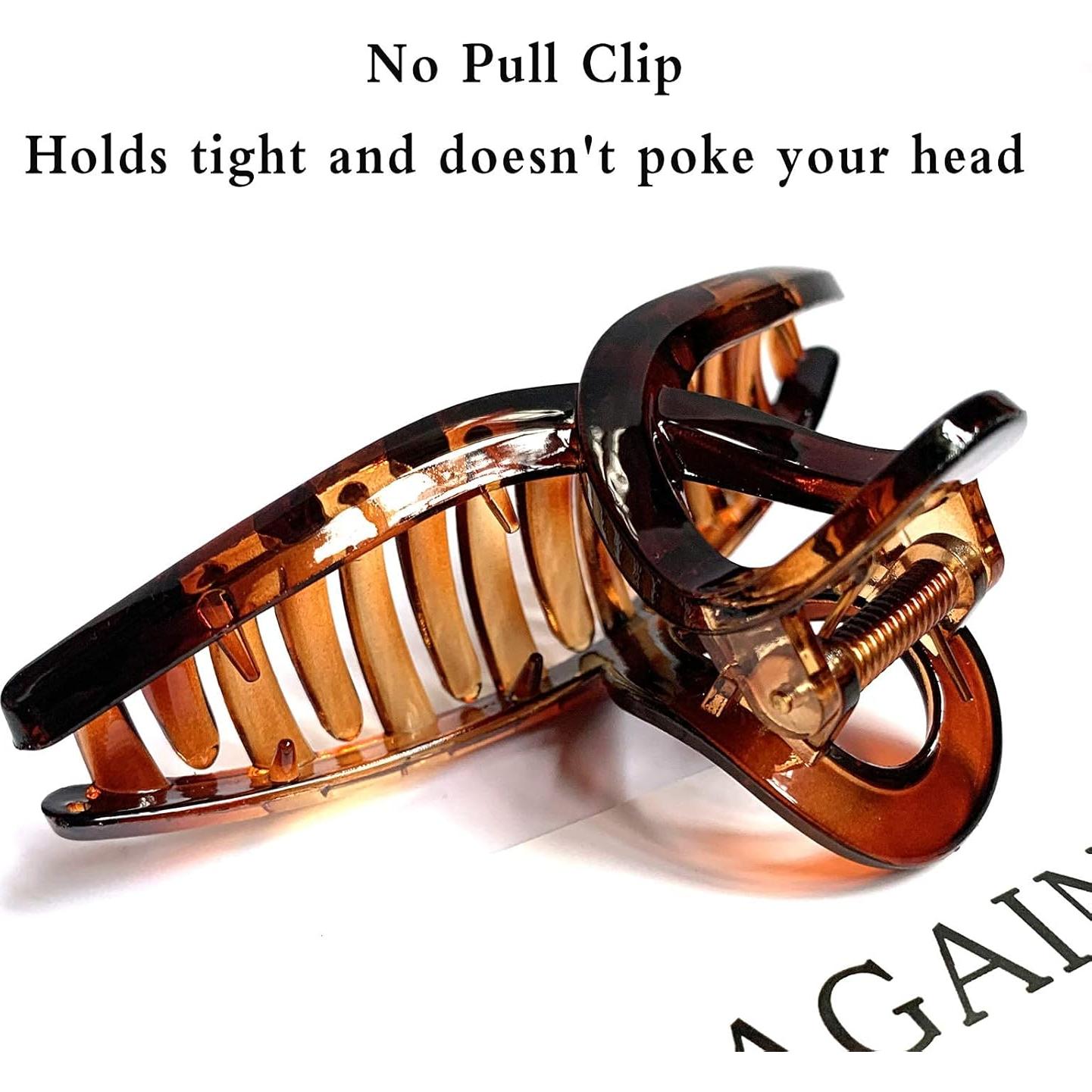 Pinzas para Cabello Grandes Mate 10.9 cm - 4 Colores