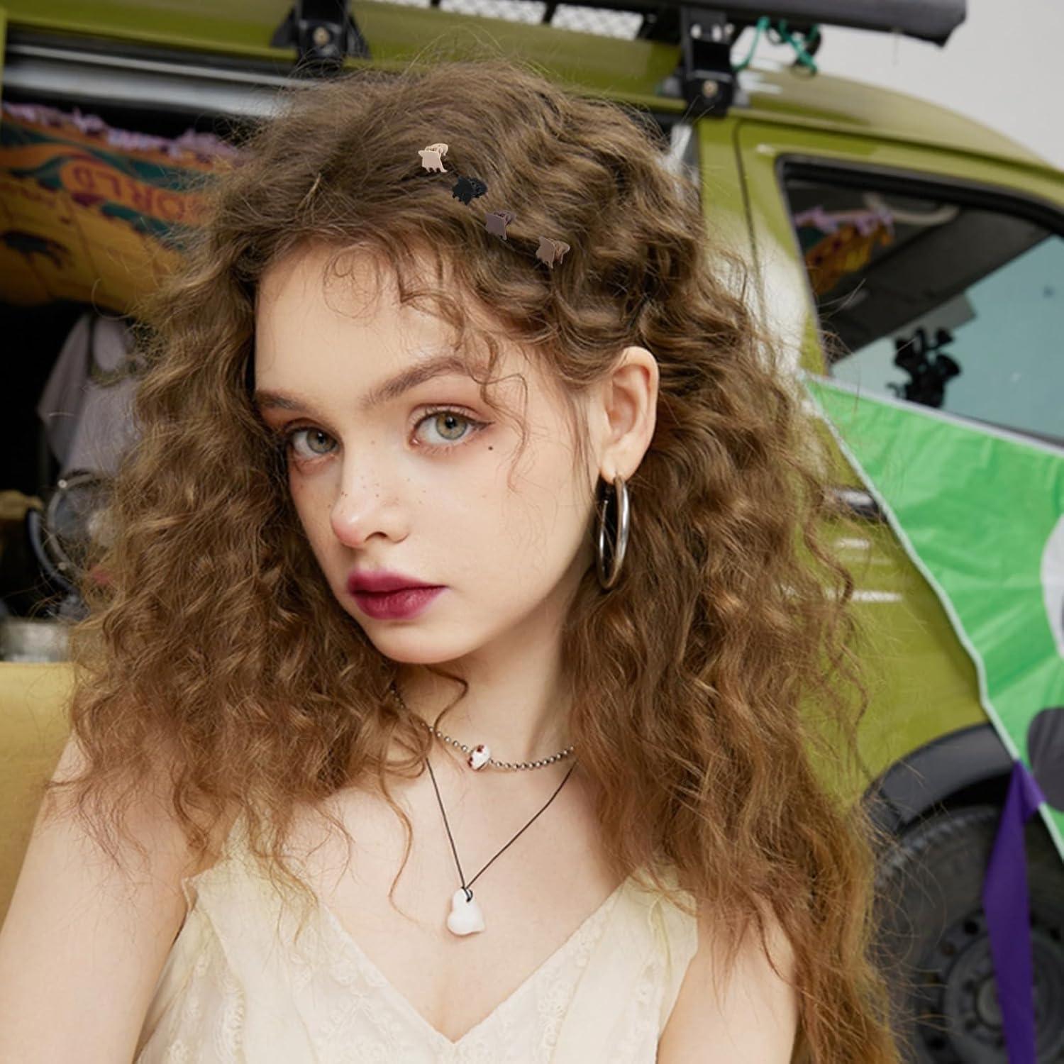 50 Clips de Garra Mate Kasmena para Cabello Fino - Color Neutro