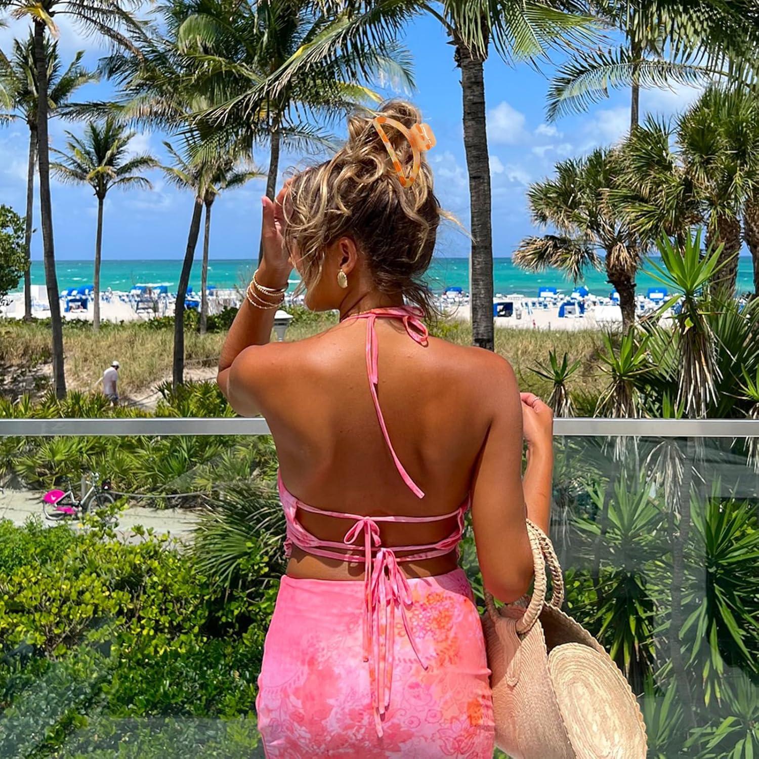 Garras para el cabello Cician 6PCS coloridas para mujeres