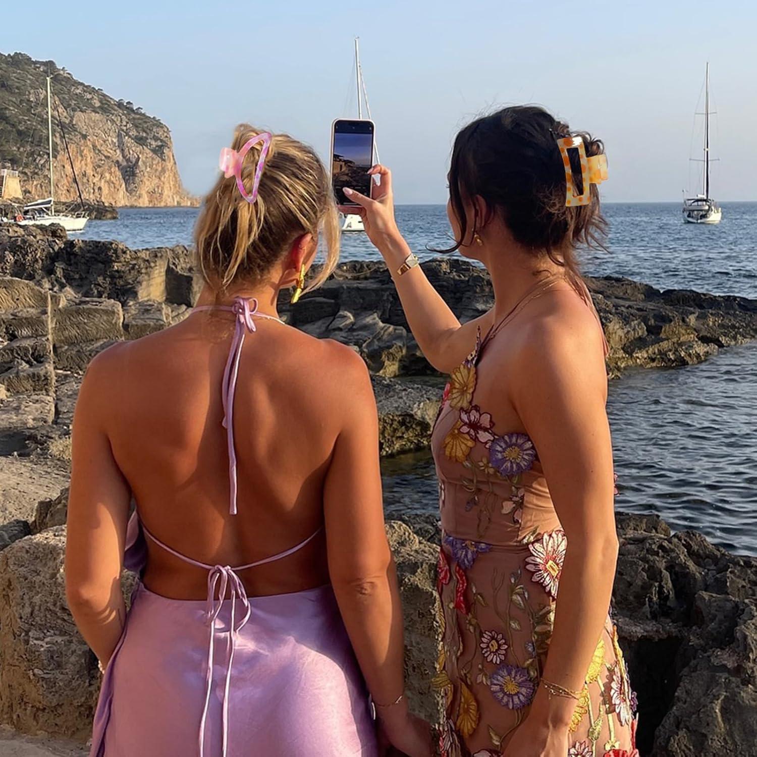 Garras para el cabello Cician 6PCS coloridas para mujeres