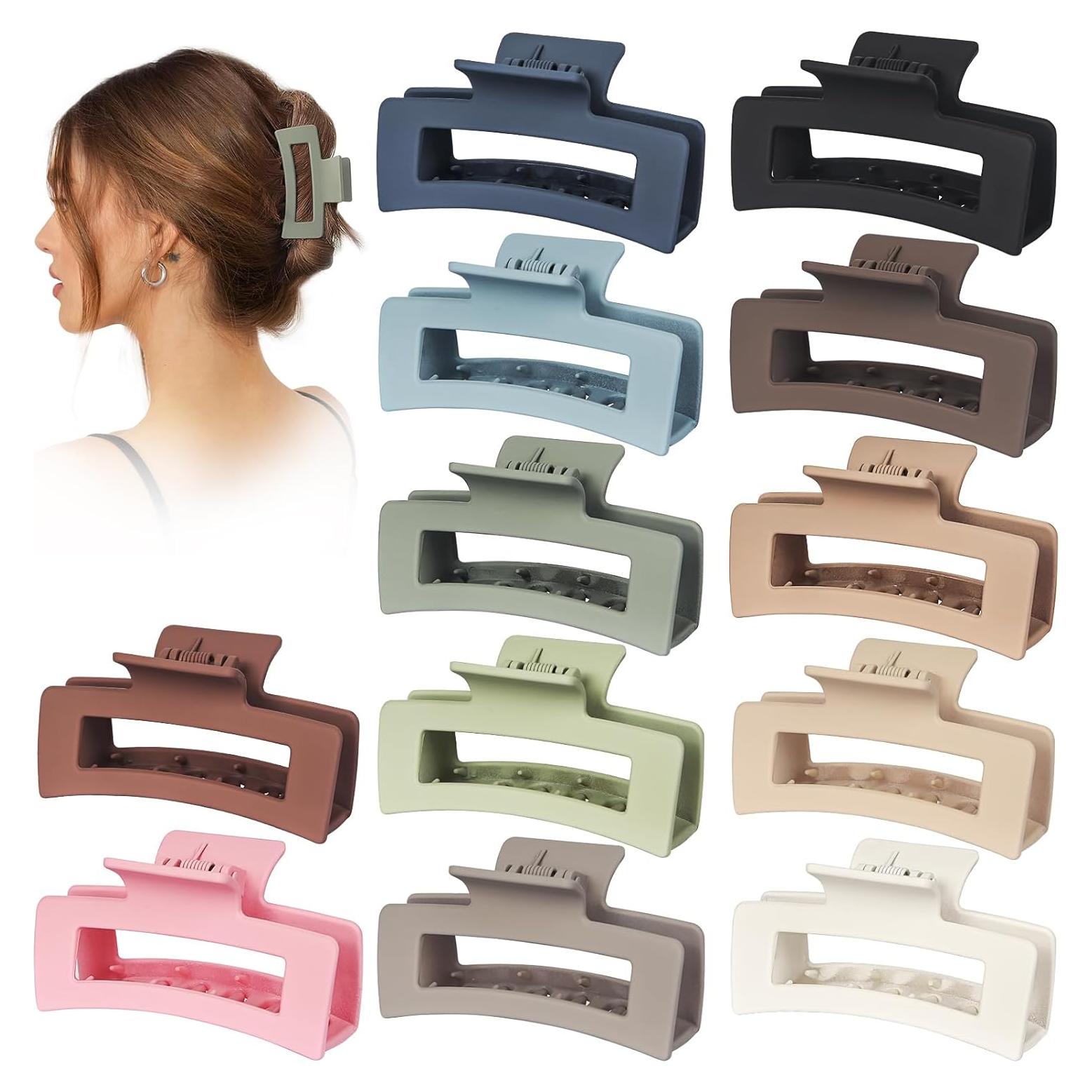 Paquete de 12 Clips de Garra Medianos Vigorpace Antideslizantes