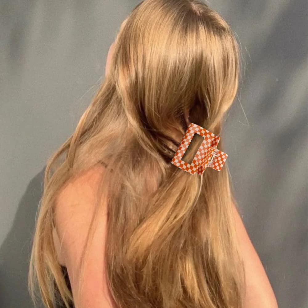 Clips de Garra a Cuadros Ahoney 4 Pack Y2K 5.08 cm