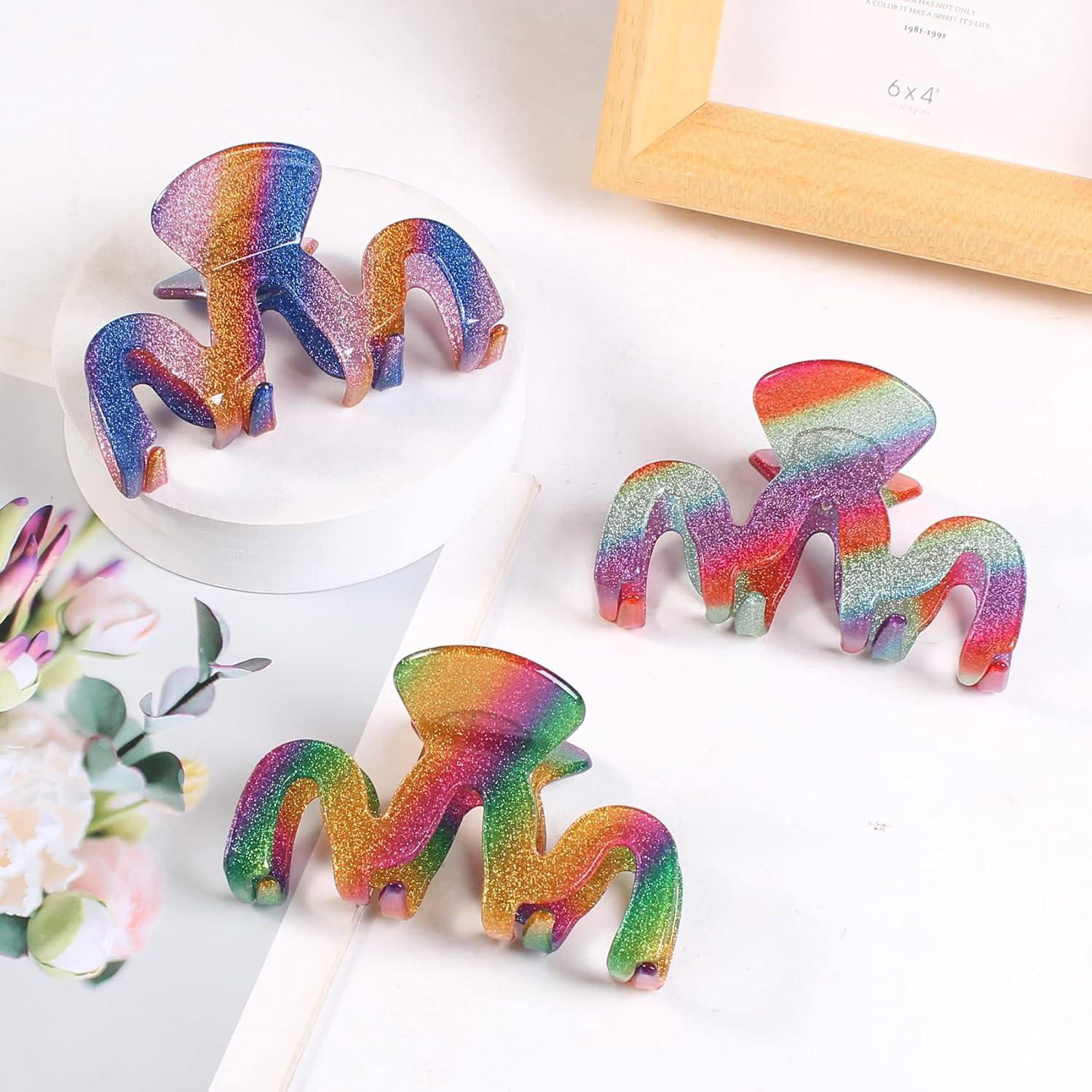 Clips de Garra para el Cabello Jayongnee 3 Piezas Multicolor