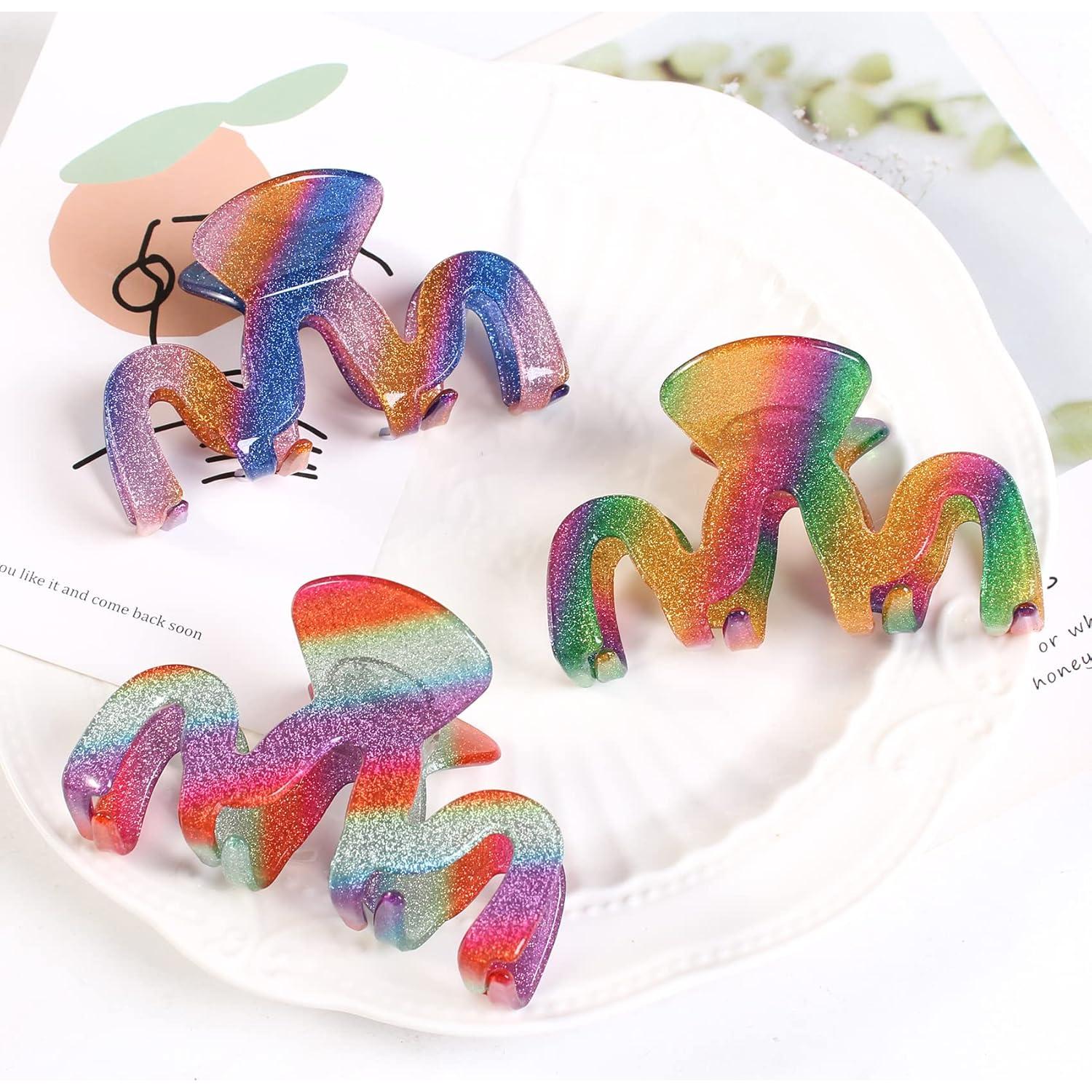 Clips de Garra para el Cabello Jayongnee 3 Piezas Multicolor