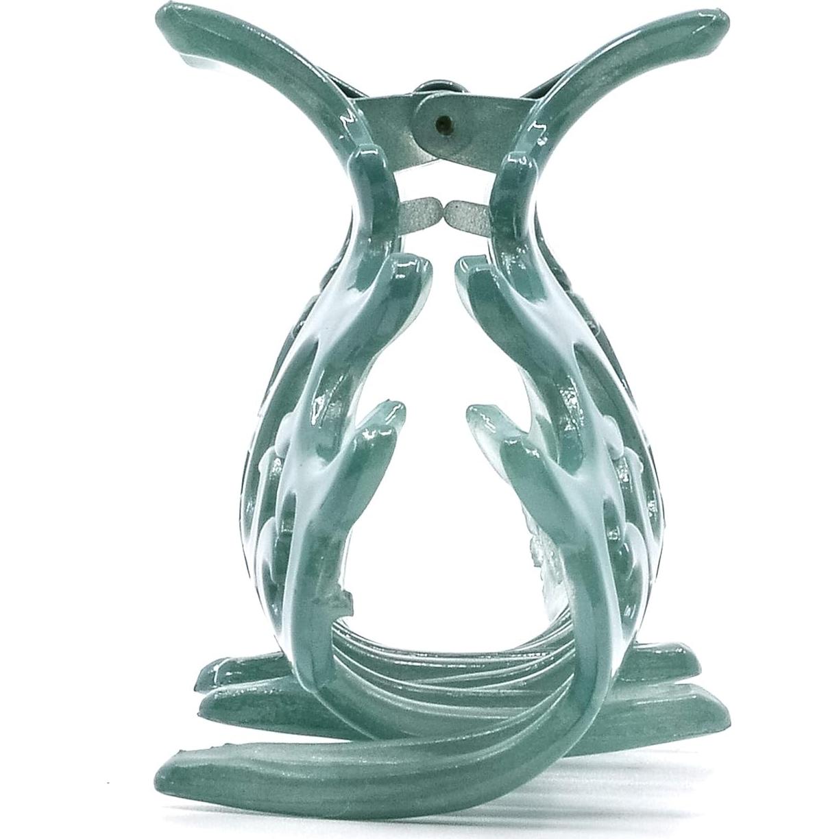 Clip para el cabello grande Camila Paris CP2403 verde 8.89 cm