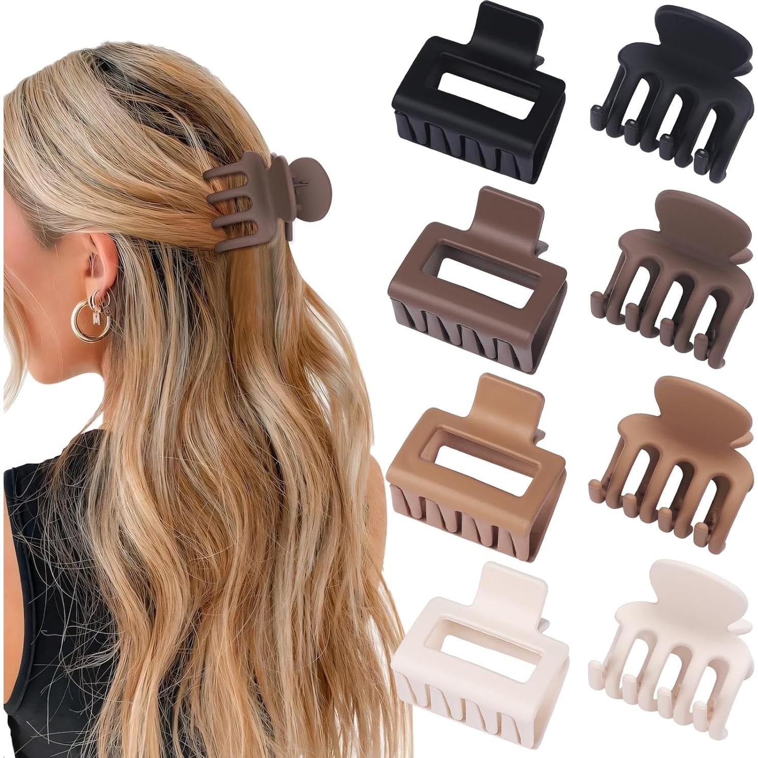 Set de Clips para Cabello USDNICE 8 Pcs Antideslizantes