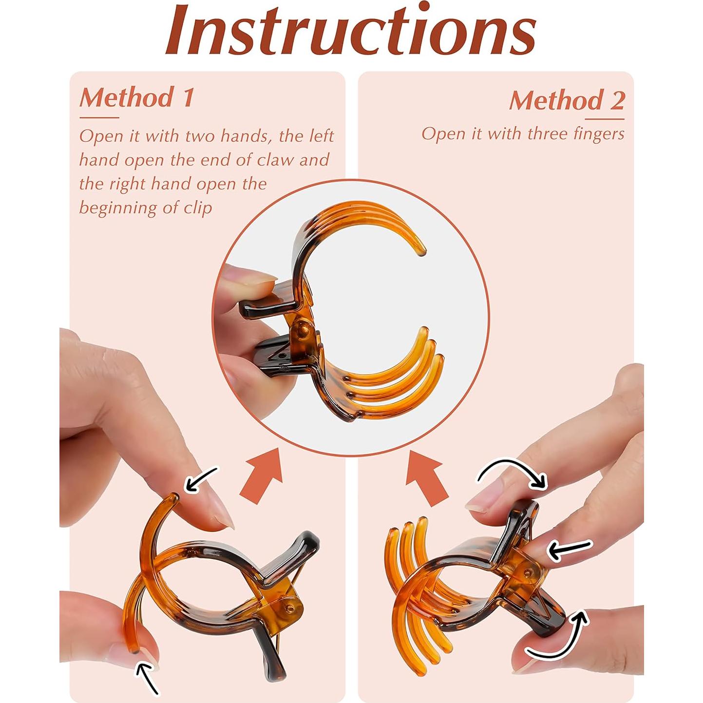 Pinzas para el cabello medianas DF, 18 piezas, 3 colores