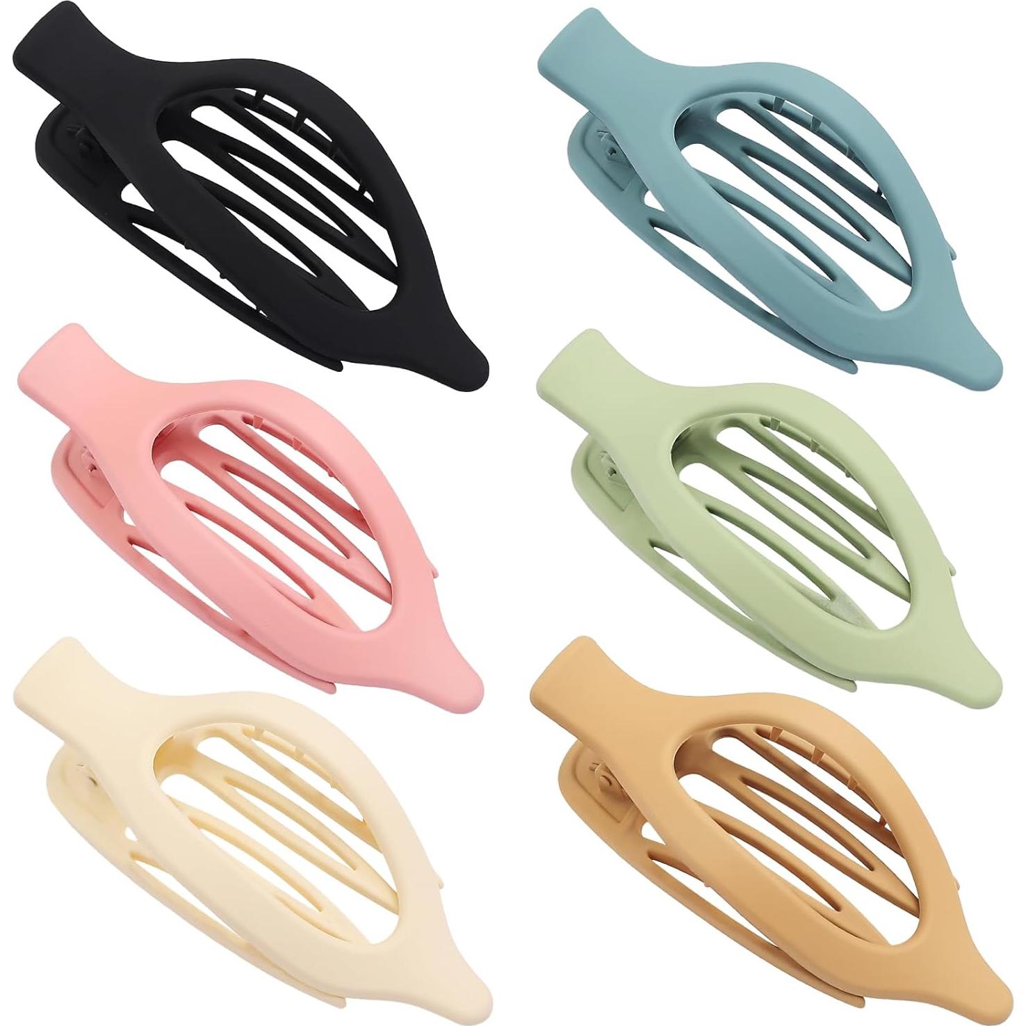 Clip de Pelo Plano 6 Pcs CHANDAT Multicolor 11.94x5.08 cm