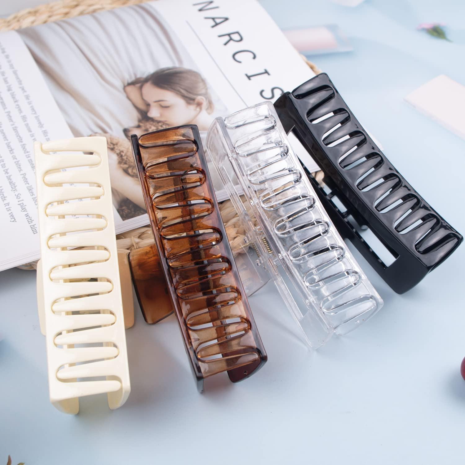 Paquete de 4 Pinzas para el Cabello Extra Grande Maorulu