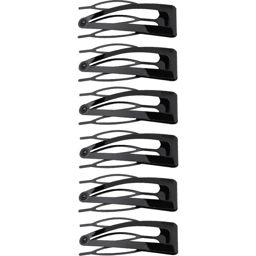 Pinzas para el cabello Revlon Double Grip, 6 unidades negras