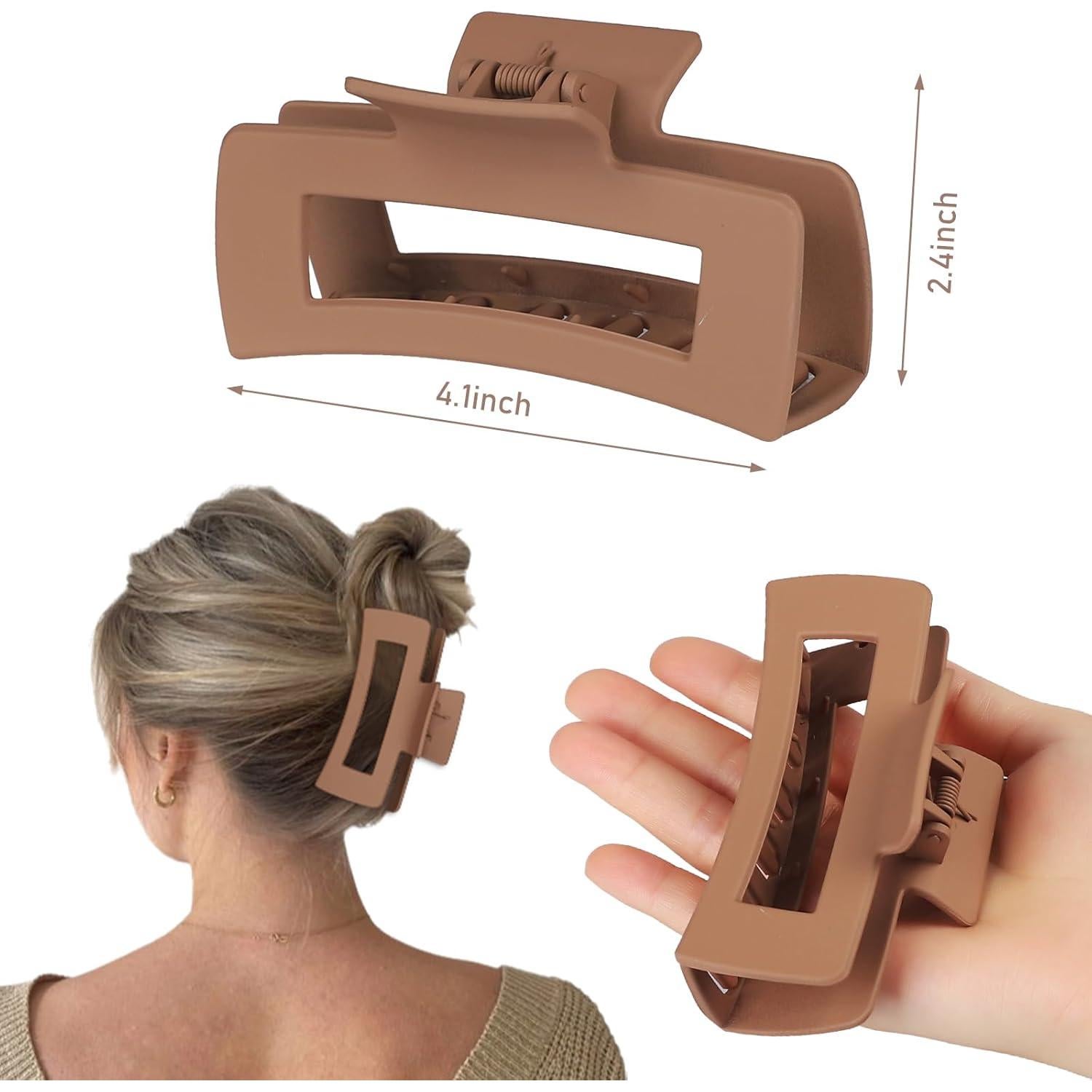 Clips para el Cabello CHANDAT 8 Pcs 10.9 cm Garra Cuadrados