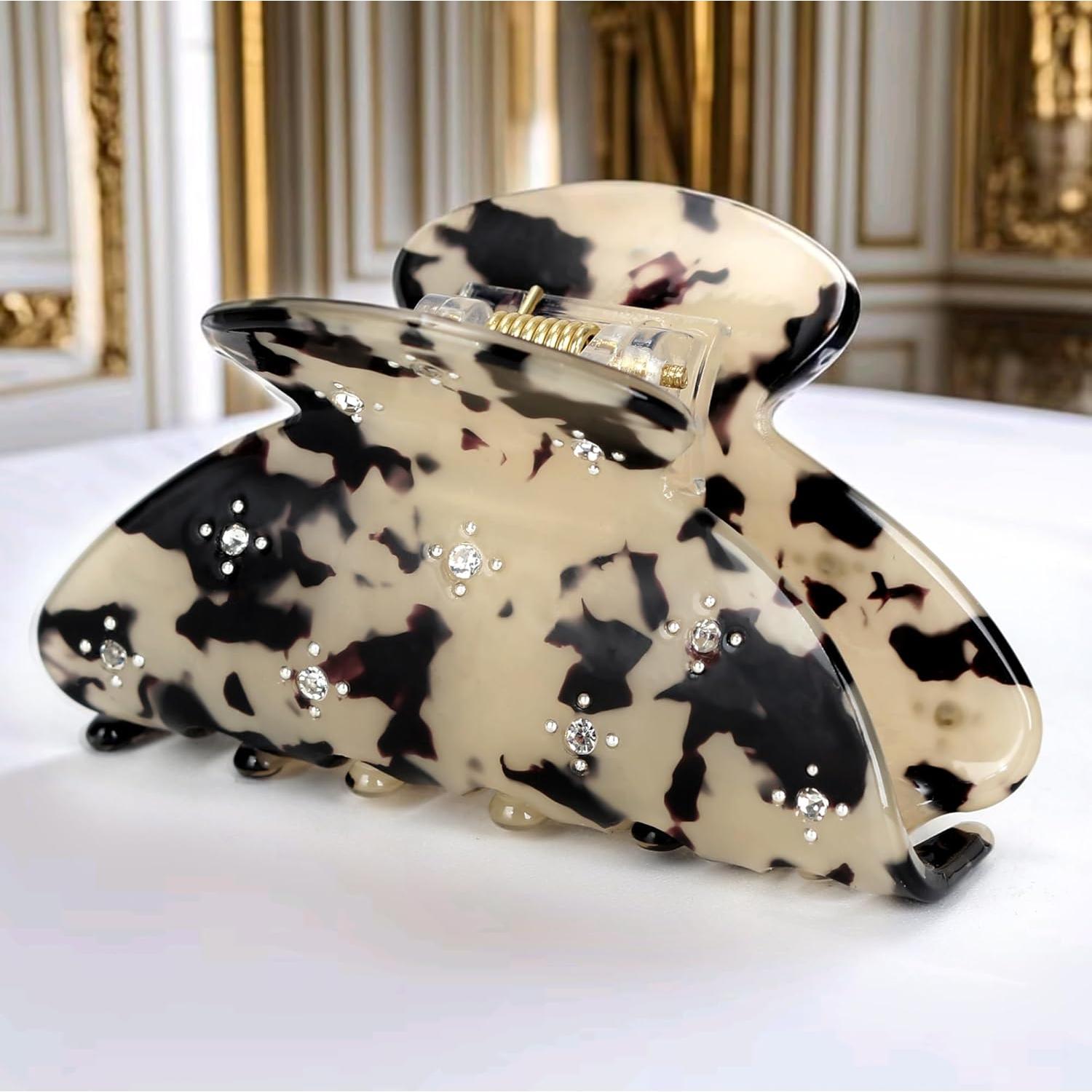 Clips de Garra Medianos VCKOVCKO Leopardo - 3 Piezas