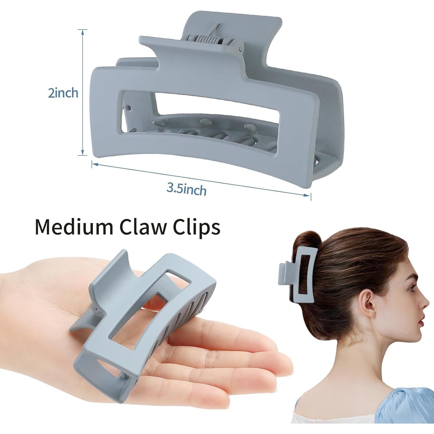 Clip para Cabello Mediano Sisiaipu - 6 Colores, Antideslizante