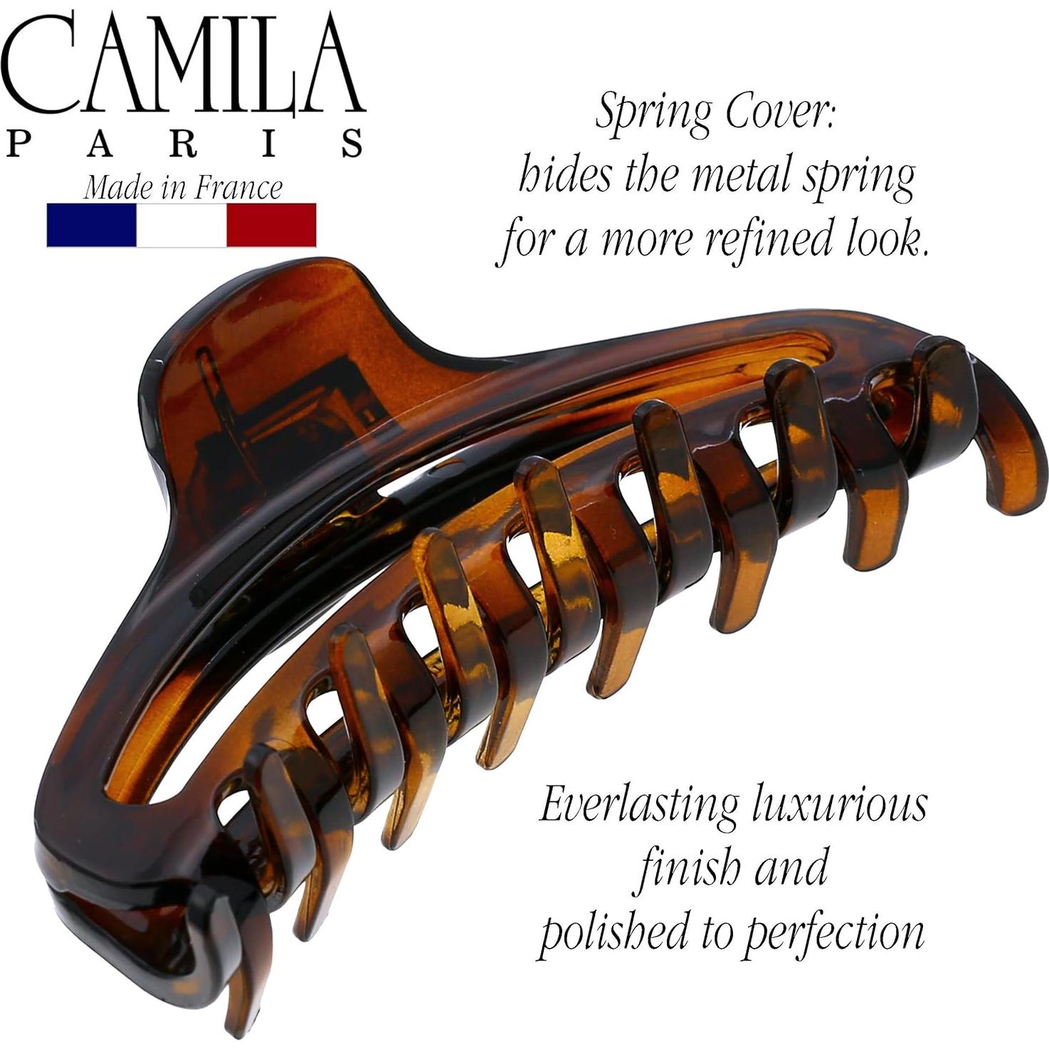 Clip de Pelo Francés Camila Paris CP2370 Tortuga 8.89 cm