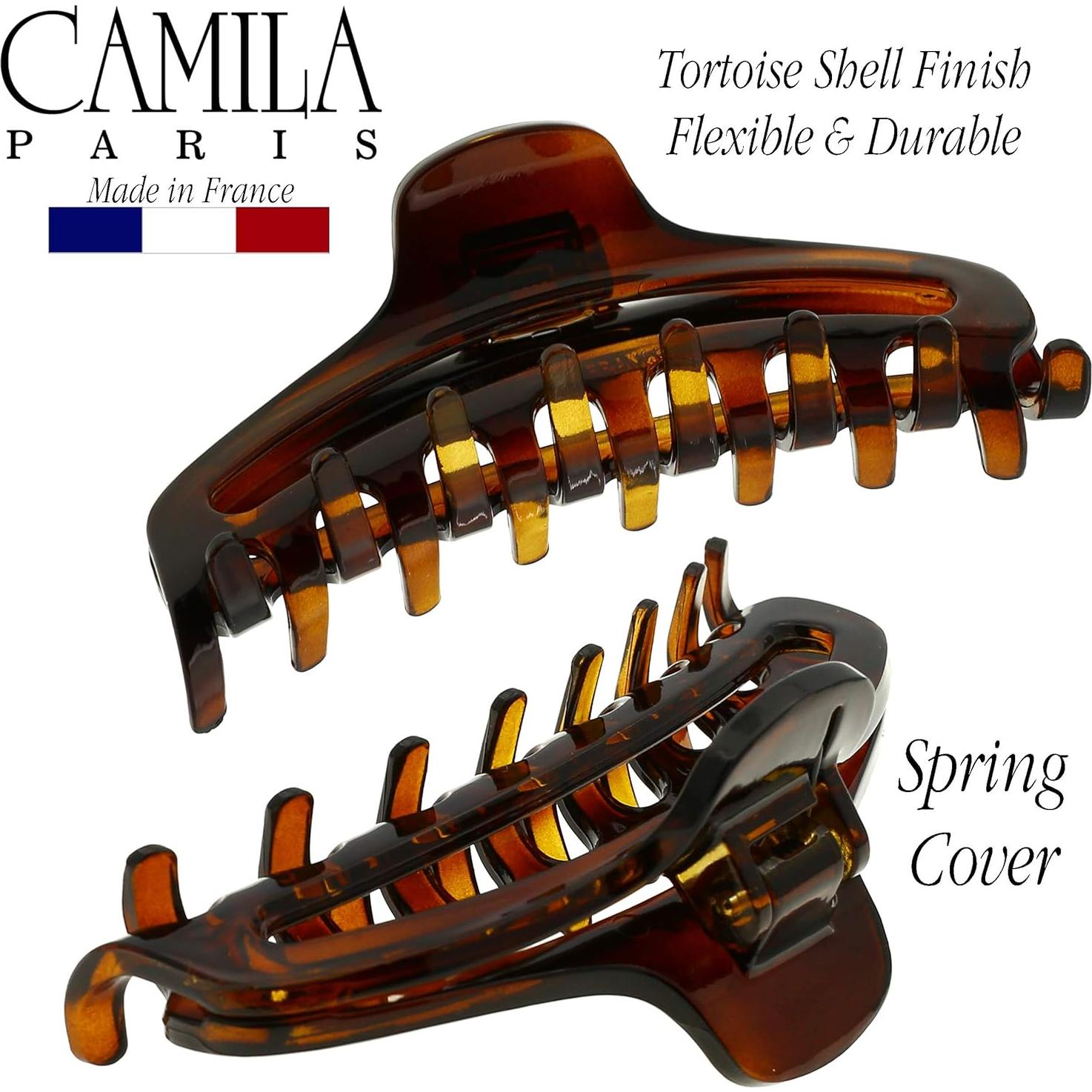 Clip de Pelo Francés Camila Paris CP2370 Tortuga 8.89 cm