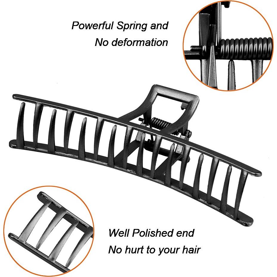 Garras de Metal Grandes ANBALA para Cabello Grueso - Clips Antideslizantes
