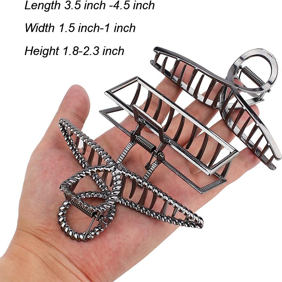 Garras de Metal Grandes ANBALA para Cabello Grueso - Clips Antideslizantes