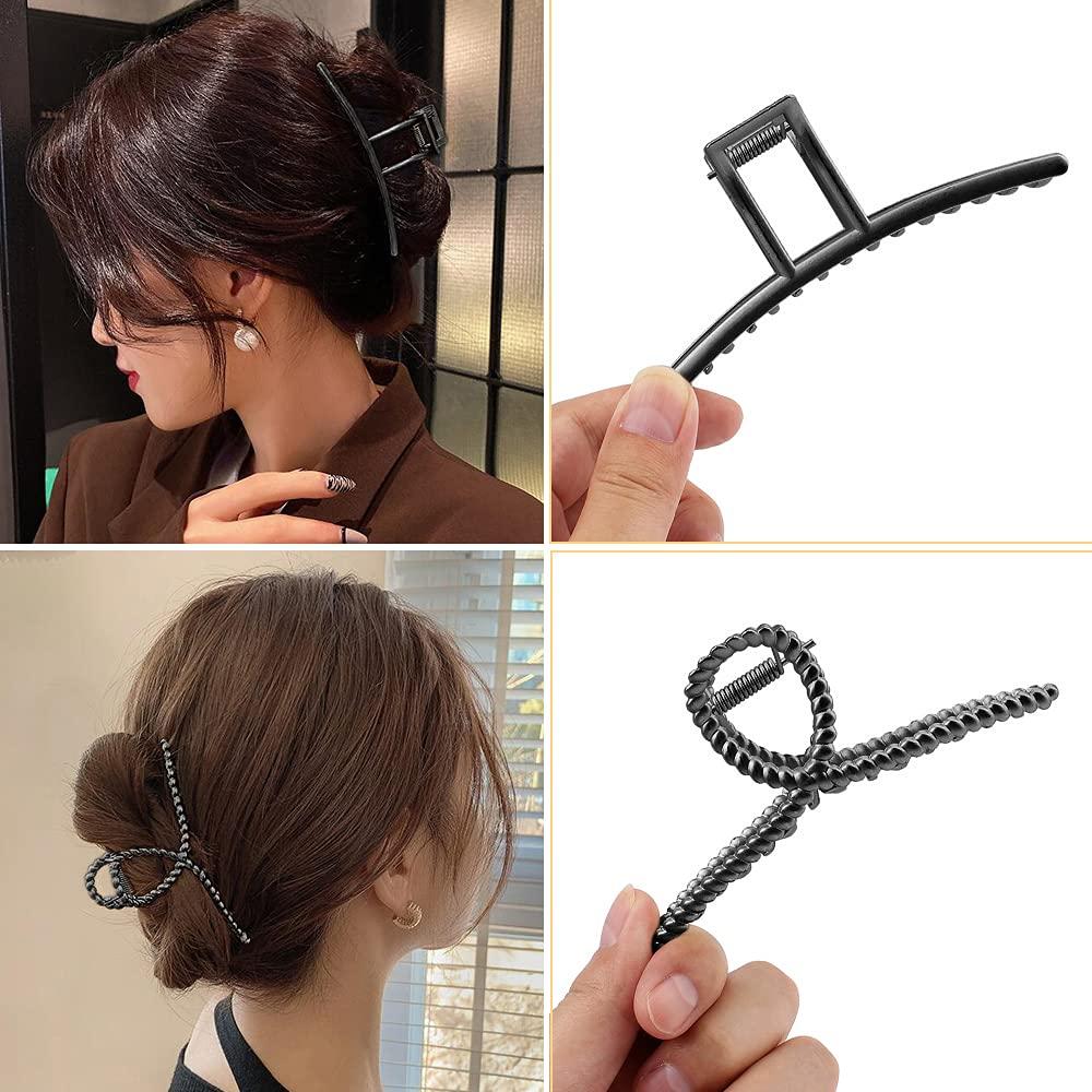 Garras de Metal Grandes ANBALA para Cabello Grueso - Clips Antideslizantes