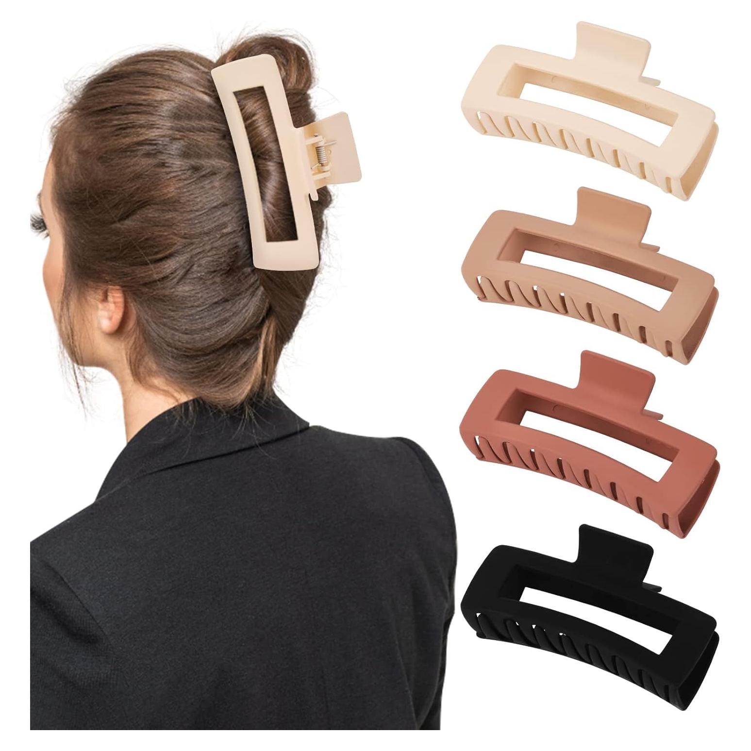 Paquete de 4 Clips de Garra Jumbo MINMUNJIU Antideslizantes 12.7 cm