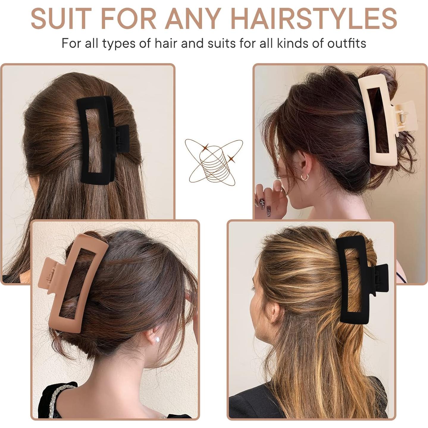 Paquete de 4 Clips de Garra Jumbo MINMUNJIU Antideslizantes 12.7 cm