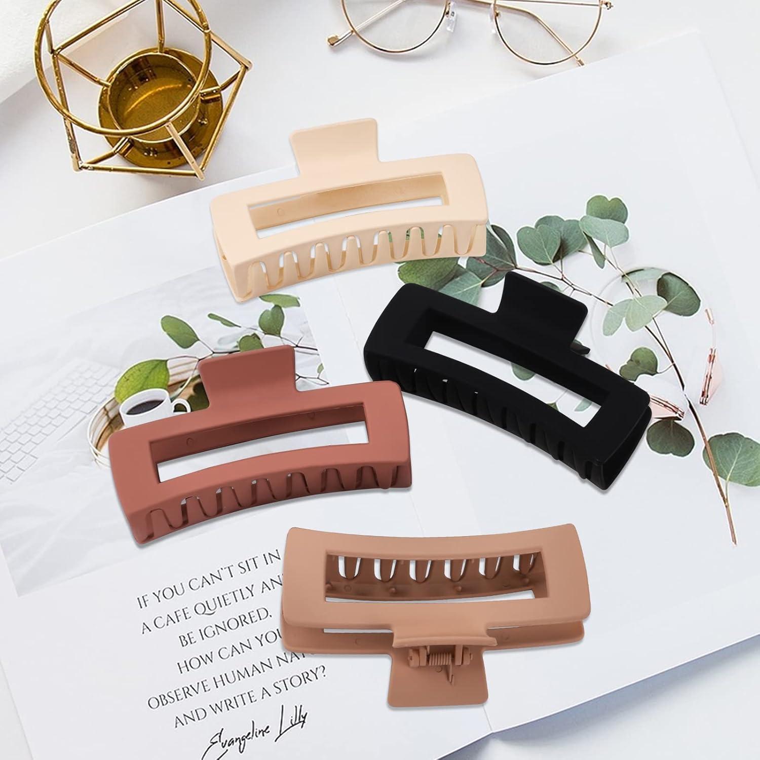 Paquete de 4 Clips de Garra Jumbo MINMUNJIU Antideslizantes 12.7 cm