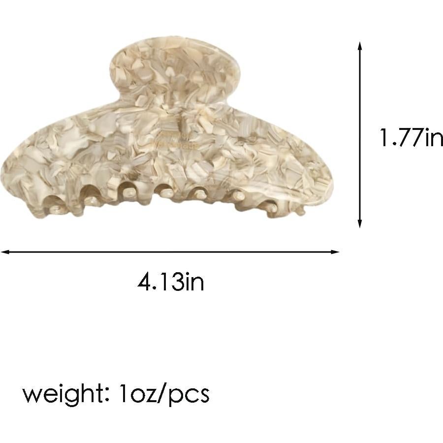 Pinzas de cabello grandes ZHOUMEIWENSP color caramelo 10 cm