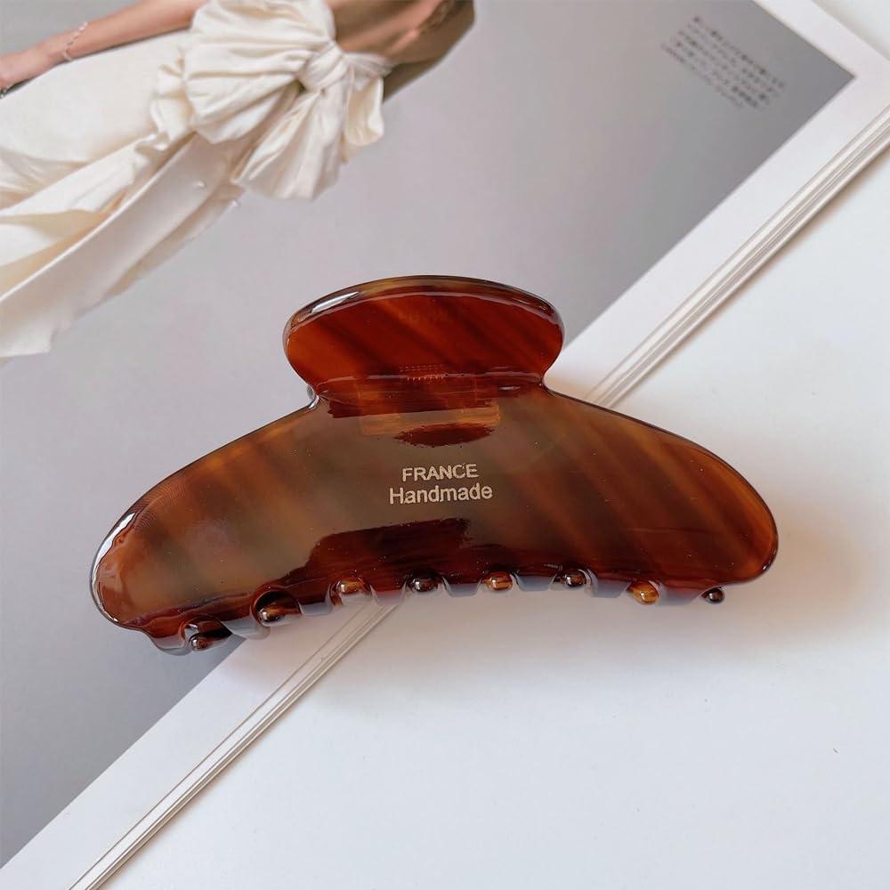 Pinzas de cabello grandes ZHOUMEIWENSP color caramelo 10 cm