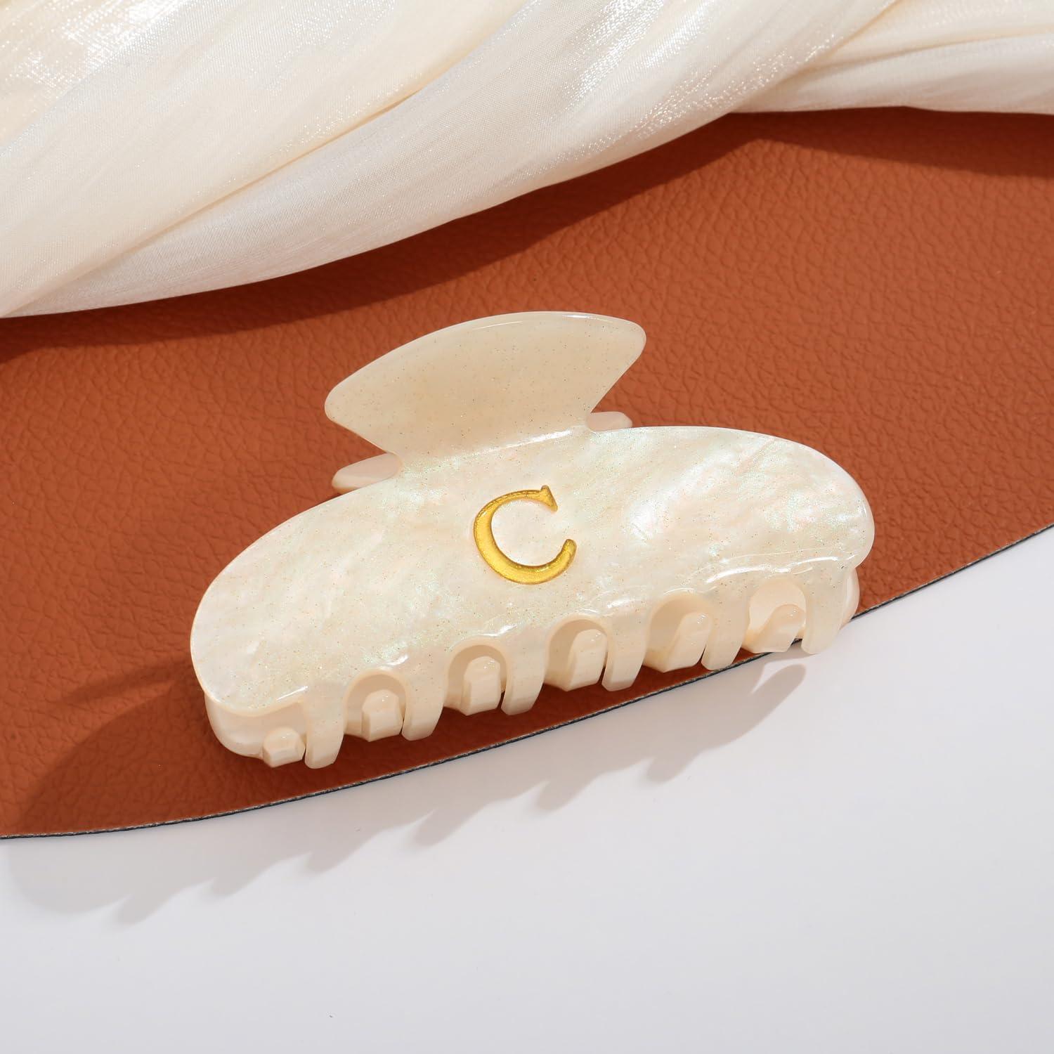 Clips de Pelo Acrílicos LILIE&WHITE Letra C Elegantes 8.5x5 cm